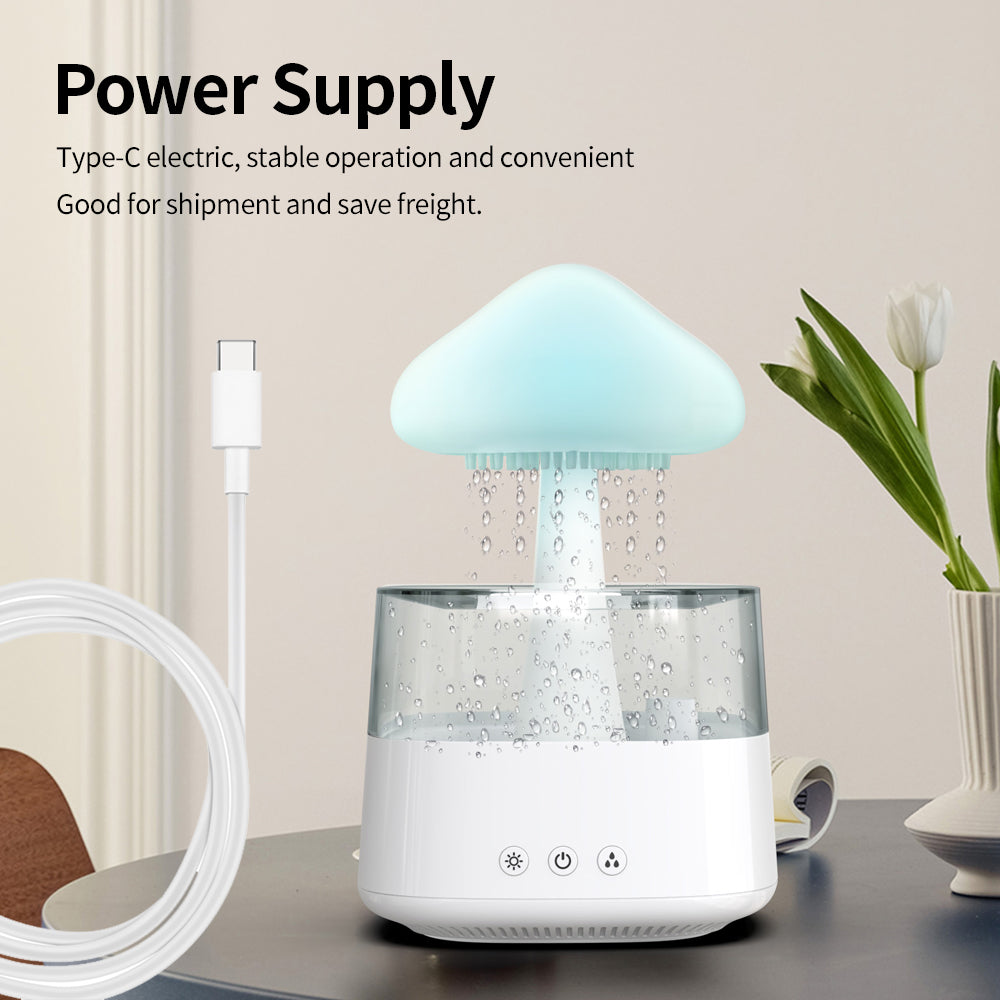 Raindrop Cloud Diffuser&Humidifier-Sleep Aid Aromatherapy Machine Humidifier