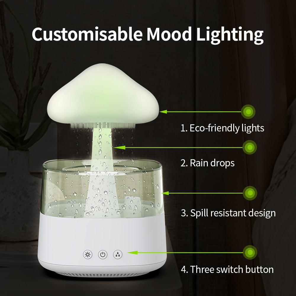 Raindrop Cloud Diffuser&Humidifier-Sleep Aid Aromatherapy Machine Humidifier