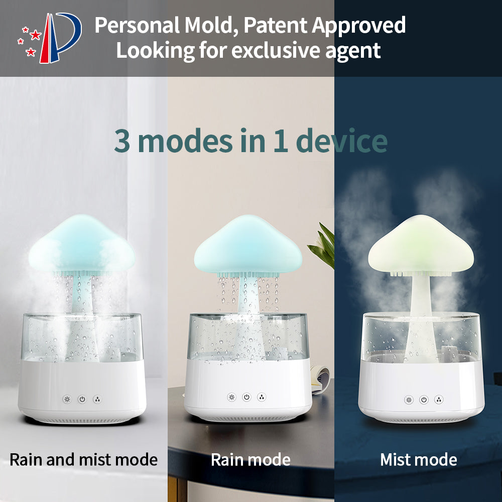 Raindrop Cloud Diffuser&Humidifier-Sleep Aid Aromatherapy Machine Humidifier